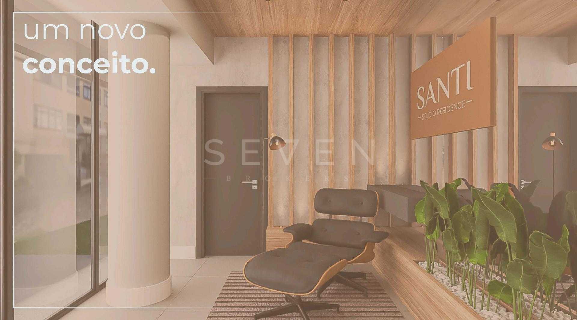 Studio com Sacada no SANTI Mercês  35,95 m  Privativos com Sac...